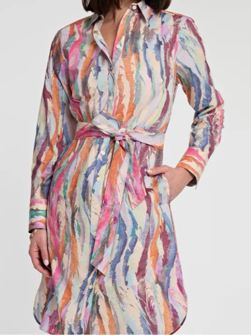 Hinson Wu Cotton Kathleen Shirtwaist Dress Size XS NWT